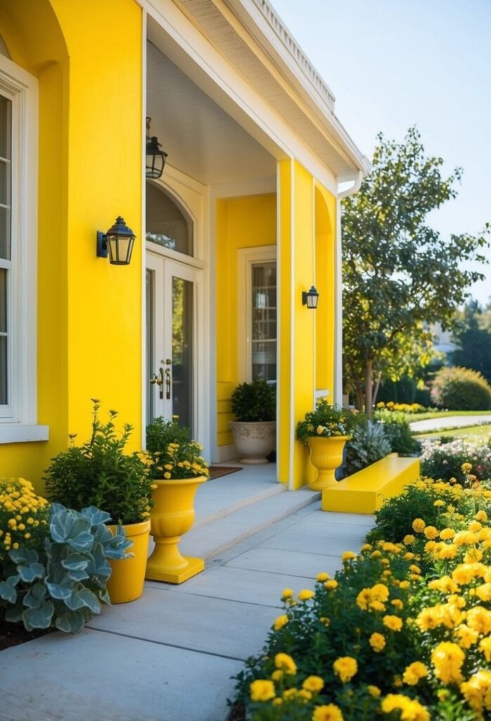 Warm Yellow Hues to Brighten Up Your Exterior