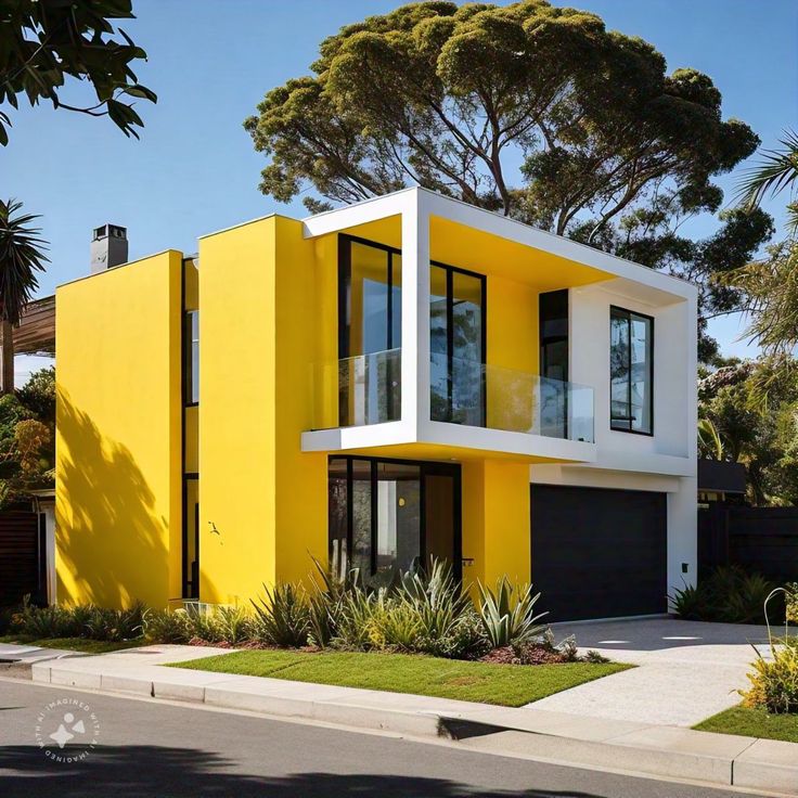 yellow house elevation